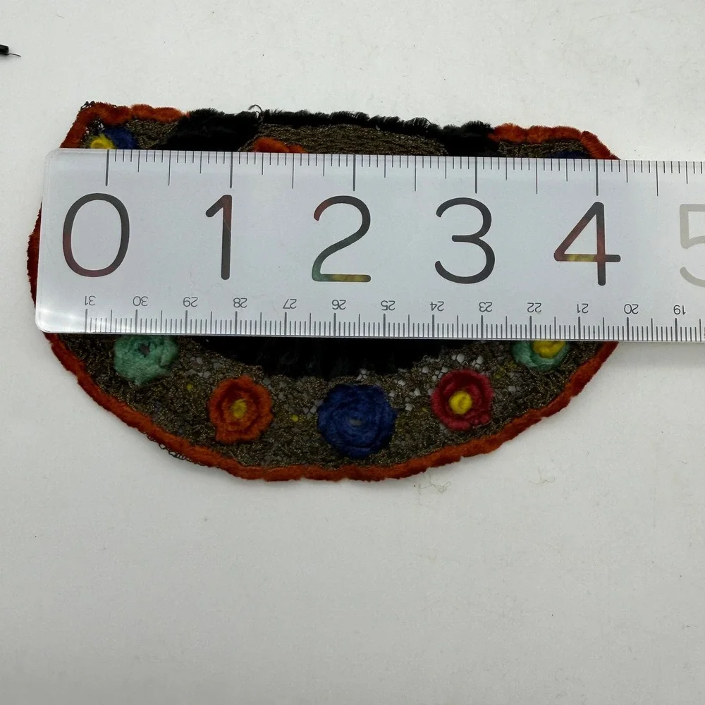 VTG Handmade Beaded and Embroidered dollhouse rugs carpets decor doll house